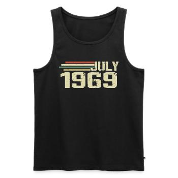 Geburtstag Juli 1969 Jahr 1969 Juli Jahrgang 1969 - Männer Premium Bio Tank Top - Schwarz - Vorne - AI Model Male 178 light (178cm)