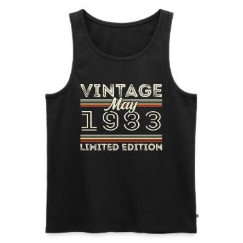 May 1983 Birthday 1983, Legendary since May 1983 - Men's Premium Organic Tank Top - black - Front - Michal (187cm)