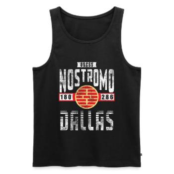 Alien Nostromo Crew-Rang Dallas - Männer Premium Bio Tank Top - Schwarz - Vorne - AI Model Male 178 light (178cm)