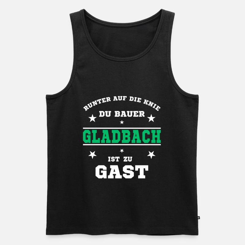 Fussball Fan Gladbacher Stadion - Männer Premium Bio Tank Top - Schwarz