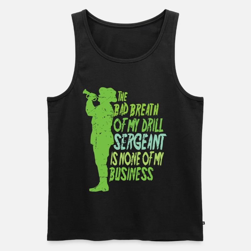 Drill Sergeant - Men's Premium Organic Tank Top - black
