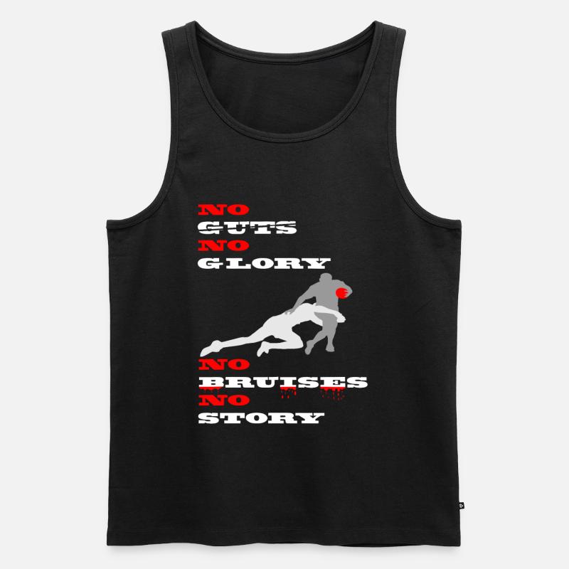 No guts, no glory - Men's Premium Organic Tank Top - black