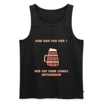 Craftbier Stilvolles Design für Bierliebhaber - Männer Premium Bio Tank Top - Schwarz - Vorne - AI Model Male 178 light (178cm)