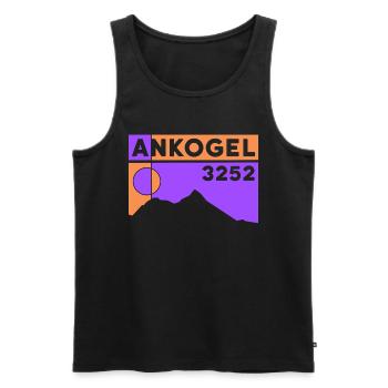 Ankogel Mallnitz Skigebiet Höhe Wanderung Skitour - Männer Premium Bio Tank Top - Schwarz - Vorne - Michal (187cm)