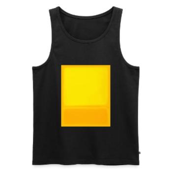 Le style Rothko en couleurs numériques - Débardeur bio Premium Homme - noir - Devant - AI Model Male 178 light (178cm)