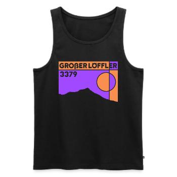 Großer Löffler High Tour, North Ridge, Ski Touring, Hiking - Men's Premium Organic Tank Top - black - Front - Michal (187cm)