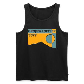 Großer Löffler Ski Tour Mountain Tour Souvenir Tyrol - Débardeur bio Premium Homme - noir - Devant - AI Model Male 178 light (178cm)