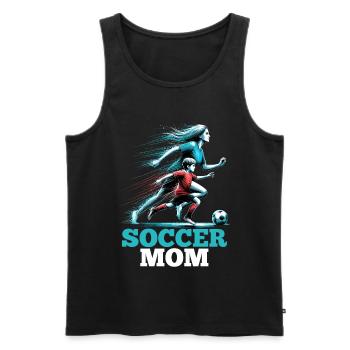 Soccer Mom Soccer Gift - Men's Premium Organic Tank Top - black - Front - Michal (187cm)