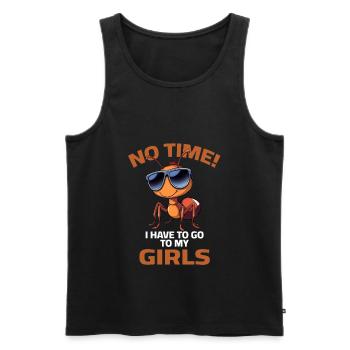 Ameise Garten Sprüche Gartenfreunde Gartenarbeit - Männer Premium Bio Tank Top - Schwarz - Vorne - Michal (187cm)