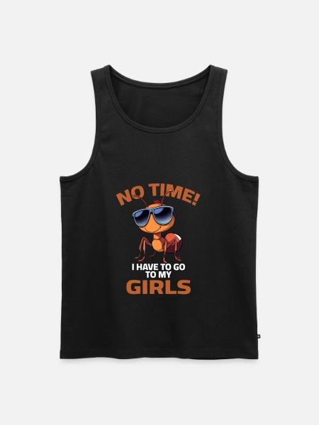 Ameise Garten Sprüche Gartenfreunde Gartenarbeit - Männer Premium Bio Tank Top - Schwarz