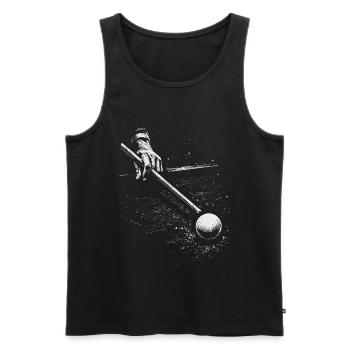 Billiard Player Hand Pool Snooker Carom - Men's Premium Organic Tank Top - black - Front - Michal (187cm)