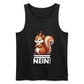 Before You Ask Squirrel Squirrel Rodents - Men's Premium Organic Tank Top - black - Front - Michal (187cm)