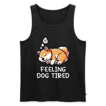 Feeling Dog Tired Shiba Inu Shiba Owner Shiba - Men's Premium Organic Tank Top - black - Front - Michal (187cm)