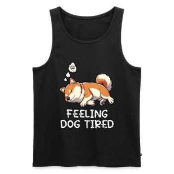 Feeling Dog Tired Shiba Inu Shiba Owner Shiba - Men's Premium Organic Tank Top - black - Front - Michal (187cm)