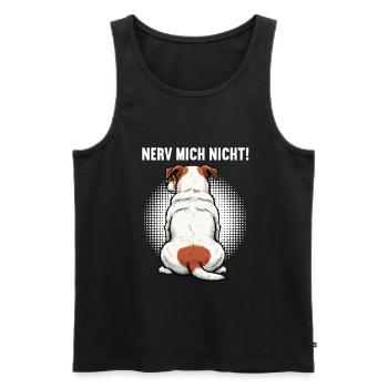 Nerv Mich Nicht Jack Russel terrier Jacky Jackys - Männer Premium Bio Tank Top - Schwarz - Vorne - AI Model Male 178 light (178cm)