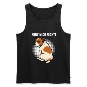 Nerv Mich Nicht Jack Russel terrier Jacky Jackys - Männer Premium Bio Tank Top - Schwarz - Vorne - AI Model Male 178 light (178cm)