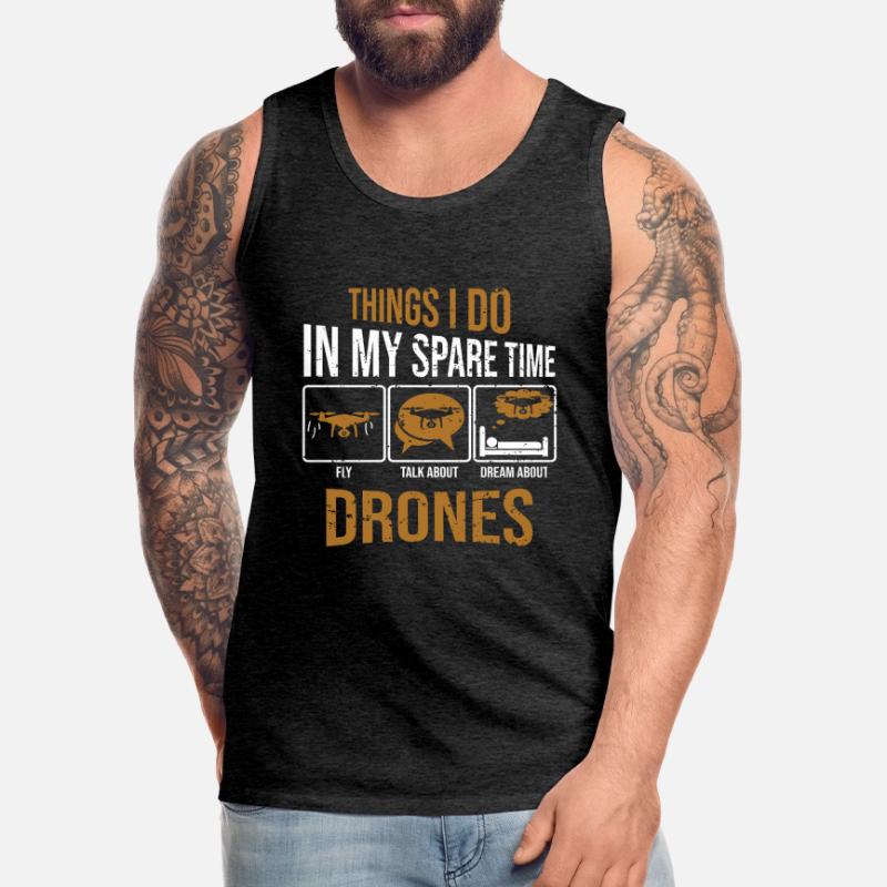 Courses de drones : choses que je fais avec ma machine de course de course Débardeur bio Premium Homme