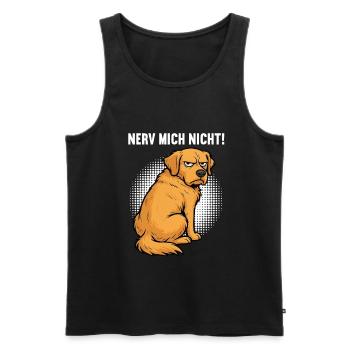 Nerv Mich Nicht Golden Retriever Goldie Goldies - Männer Premium Bio Tank Top - Schwarz - Vorne - Michal (187cm)