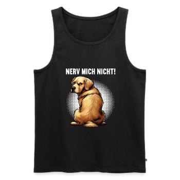Nerv Mich Nicht Golden Retriever Goldie Goldies - Männer Premium Bio Tank Top - Schwarz - Vorne - Michal (187cm)