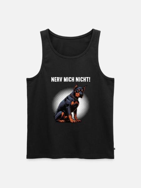 Nerv Mich Nicht Dobermann Dobermannbesitzer - Männer Premium Bio Tank Top - Schwarz