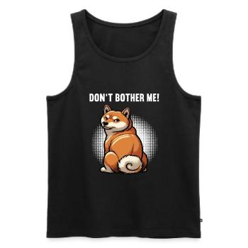 Ne me dérange pas Shiba Inu Shiba Propriétaire Shibahund - Débardeur bio Premium Homme - noir - Devant - Michal (187cm)