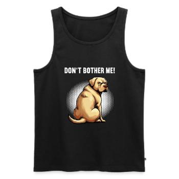 Ne me dérange pas Labrador Labrador Propriétaire Labrador Labbi - Débardeur bio Premium Homme - noir - Devant - Michal (187cm)