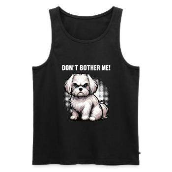 Ne me dérange pas Malteser Propriétaire Maltese Maltese - Débardeur bio Premium Homme - noir - Devant - Michal (187cm)