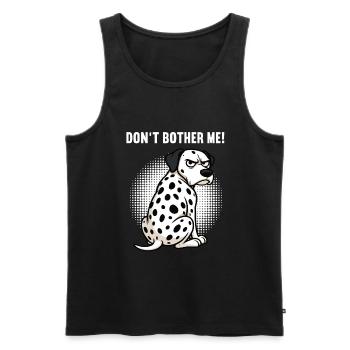 Ne me dérangez pas Dalmatiens Propriétaires dalmatiens - Débardeur bio Premium Homme - noir - Devant - Michal (187cm)