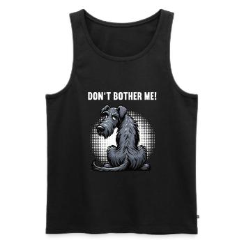 Don't Bother Me Irish Wolfhound Wolfhound Owner - Men's Premium Organic Tank Top - black - Front - Michal (187cm)
