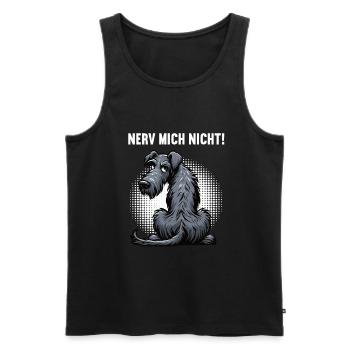 Nerv Mich Nicht Irischer Wolfshund Wolfshundhalter - Männer Premium Bio Tank Top - Schwarz - Vorne - Michal (187cm)