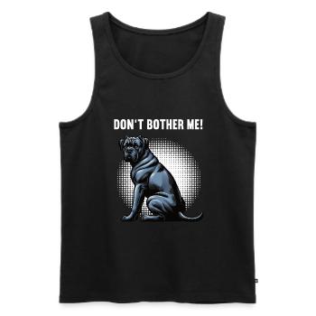 Ne me dérange pas Cane Cane Cane Corsos Corsos Porte-cours - Débardeur bio Premium Homme - noir - Devant - Michal (187cm)