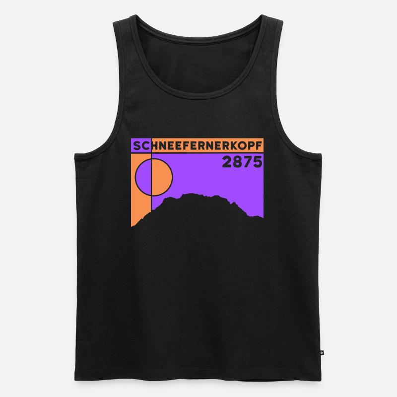 Schneefernerkopf Souvenir Keepsake Gift - Men's Premium Organic Tank Top - black