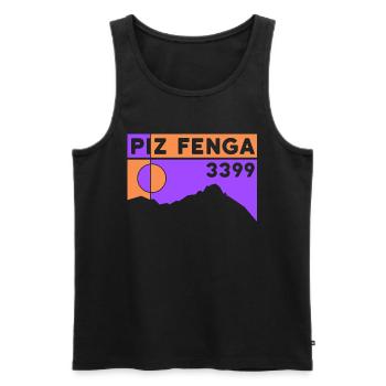 Piz Fenga Fluchthorn Tour Wanderung Andenken - Männer Premium Bio Tank Top - Schwarz - Vorne - Michal (187cm)