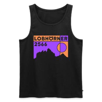 Lobhorns Hike Tour Crossing Souvenir - Débardeur bio Premium Homme - noir - Devant - Michal (187cm)