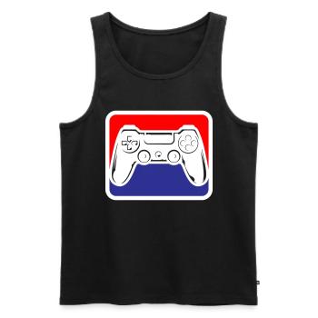 Gaming Gamepad Logo | Colors can be changed - Men's Premium Organic Tank Top - black - Front - AI Model Male 178 light (178cm)
