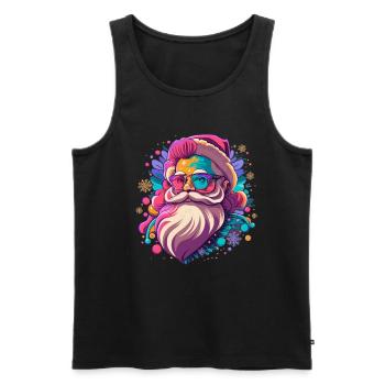 Weihnachtsmann - Männer Premium Bio Tank Top - Schwarz - Vorne - Michal (187cm)