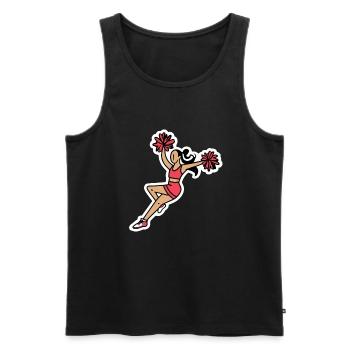 Cheerleading - Männer Premium Bio Tank Top - Schwarz - Vorne - Michal (187cm)