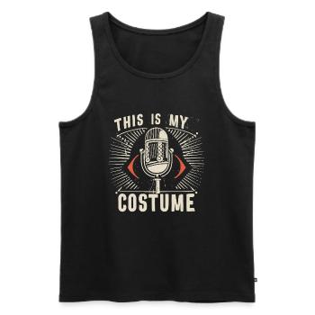 Mikrofon - Männer Premium Bio Tank Top - Schwarz - Vorne - Michal (187cm)