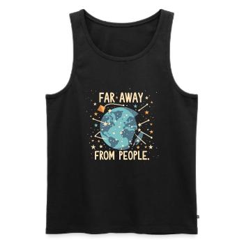 Planet - Männer Premium Bio Tank Top - Schwarz - Vorne - Michal (187cm)