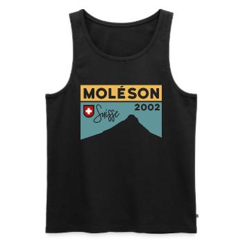 Moléson Wanderung wandern Fribourg Andenken - Männer Premium Bio Tank Top - Schwarz - Vorne - AI Model Male 178 light (178cm)