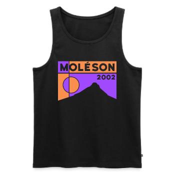 Moléson Berg Wanderung Fribourg Wandern Souvenir - Männer Premium Bio Tank Top - Schwarz - Vorne - AI Model Male 178 light (178cm)