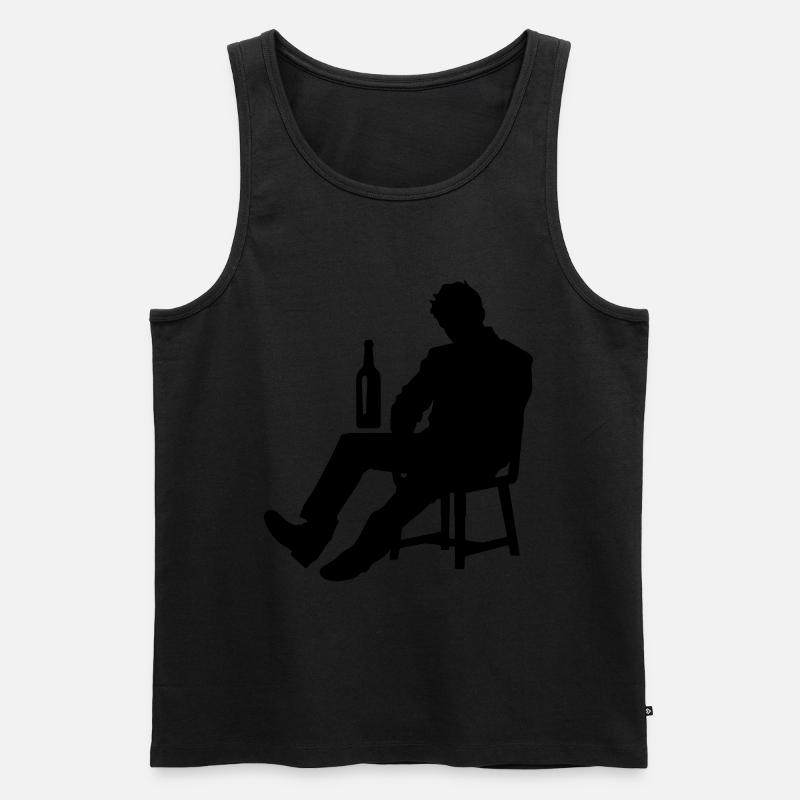 Drunk Man Drinking Drunk - Men's Premium Organic Tank Top - undefined