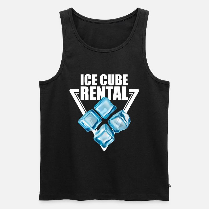 Eiswürfel Verleih - Männer Premium Bio Tank Top - Schwarz