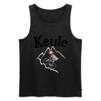 Keule Mtb Rentier - Männer Premium Bio Tank Top - Schwarz - Vorne - Michal (187cm)