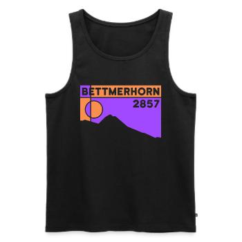 Bettmerhorn Bettmeralp Hike Hiking Valais - Men's Premium Organic Tank Top - black - Front - AI Model Male 178 light (178cm)