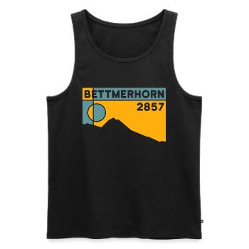 Bettmerhorn Bettmeralp Hike Hiking Valais - Men's Premium Organic Tank Top - black - Front - AI Model Male 178 light (178cm)