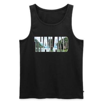 Thaïlande - Débardeur bio Premium Homme - noir - Devant - Michal (187cm)