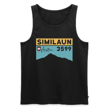 Similaun Gletscher Besteigen Hochtour Ötztal Tirol - Männer Premium Bio Tank Top - Schwarz - Vorne - AI Model Male 178 light (178cm)