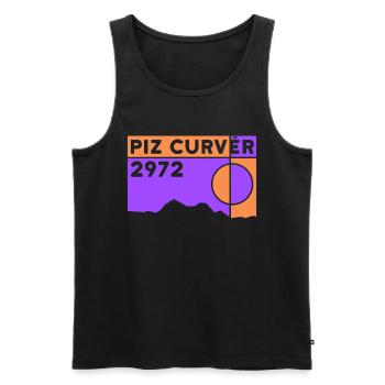 Piz Curvér Finisher Skitour Wandern Klettern - Männer Premium Bio Tank Top - Schwarz - Vorne - AI Model Male 178 light (178cm)