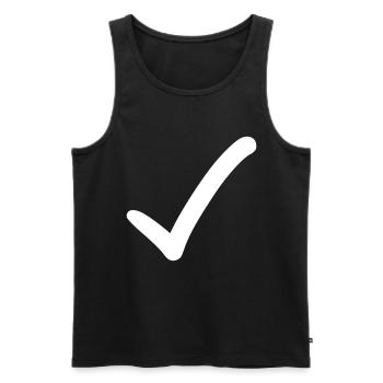 Hook Emoji Sketch Dessin - Débardeur bio Premium Homme - noir - Devant - Michal (187cm)